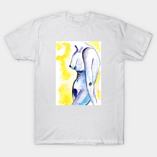 Naked woman body art T-Shirt by Nastya Li